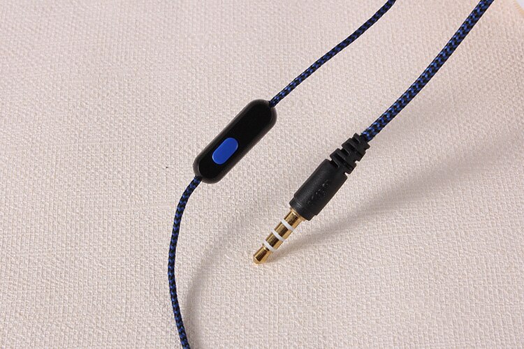5 couleurs Sport écouteurs basse stéréo casque tressé ligne fil contrôle dans l'oreille casque de gymnastique avec micro pour Xiaomi Huawei iPhone