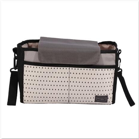 Diaper Bag Baby Feeding Bottle Thermal Bag Mommy Storage Bag Cart Bag (Black)
