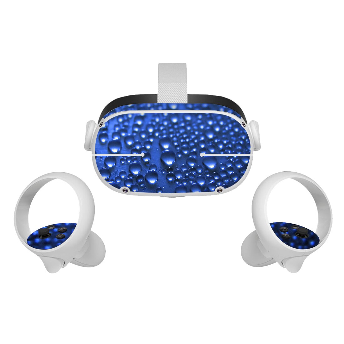 1set Cartoon Skin Decals for Oculus Quest 2 VR Glasses stickers PVC vr Headset Sticker For Oculus- Quest2 controller Accessories: 033