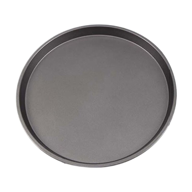 9/10/11/12-Inch Non-Stick Pizza Pan Carbon Steel Pizza Oven Tray Shallow Round Pizza Plate Pan Roasting Tin Baking Tools: 3