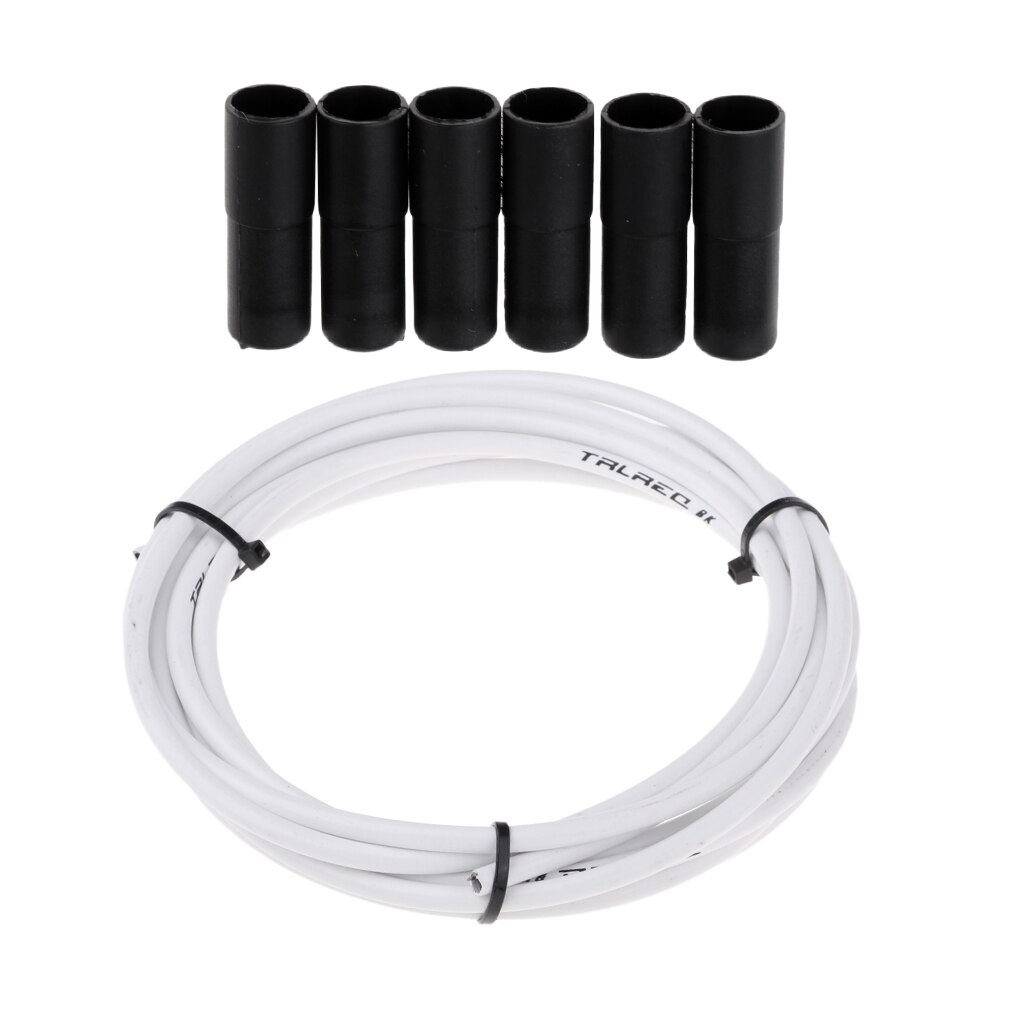1 Roll 3 meters Brake Cable Housing Bike Brake Cable Housing Hose Cover Guard & End Cap Dust Cover with 6 Brake Cable Caps