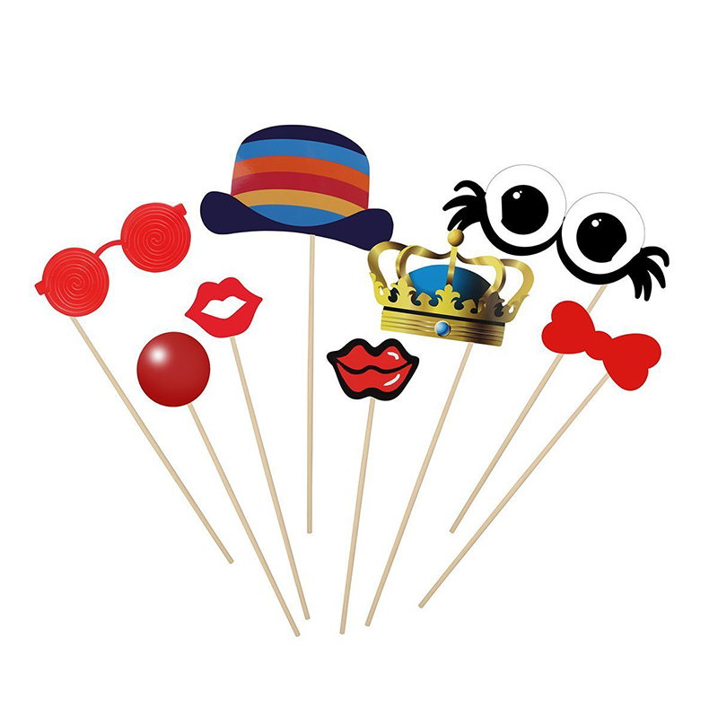 58 unidades/juego de accesorios de cabina de fotos, Temática divertido, decoración de boda, novia, accesorios de cabina de fotos, accesorios de cumpleaños para niños y adultos
