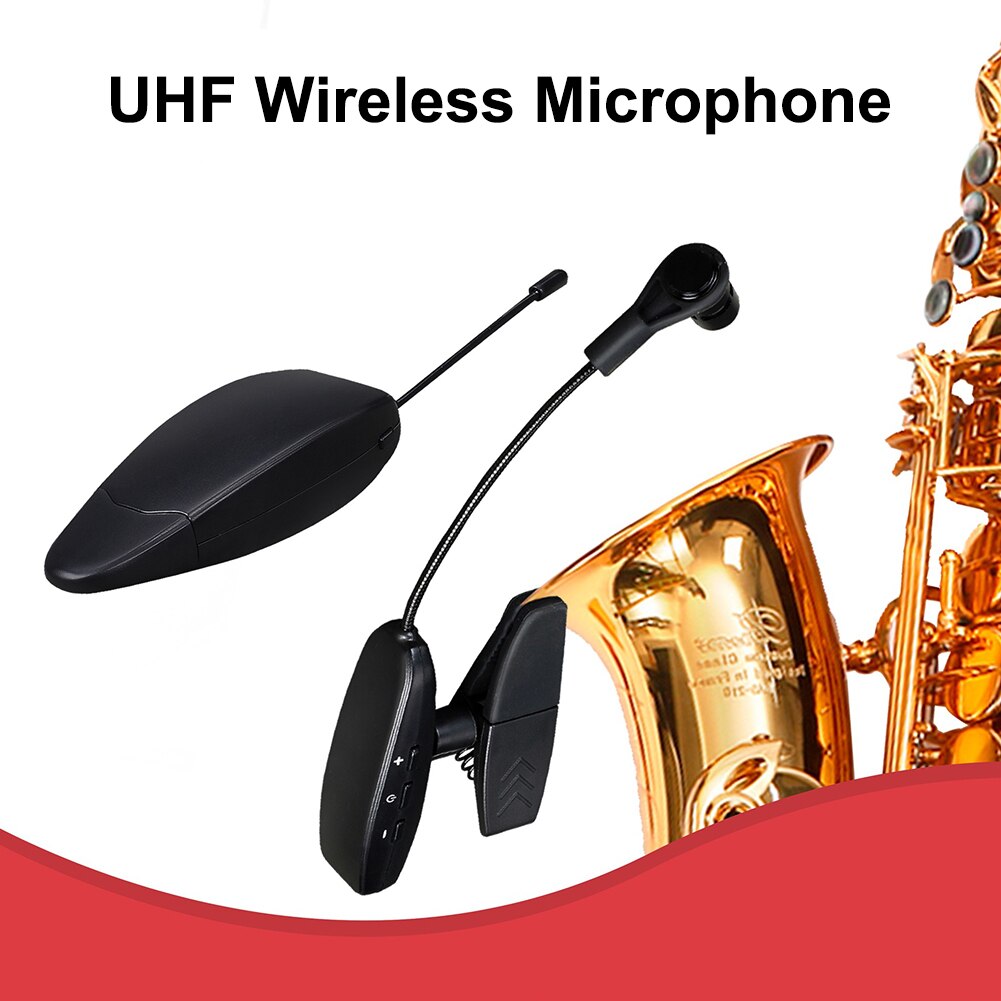 Professionele Uhf Draadloze Saxofoon Microfoon Systeem Wind Instrument Accessoires Voor Stage Performance