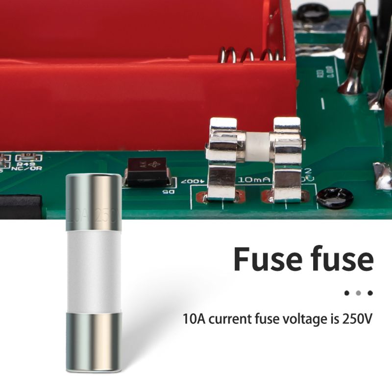 10/20 stk keramisk sikring til multimeter instrument 600ma 10a keramisk britisk plugg sikring