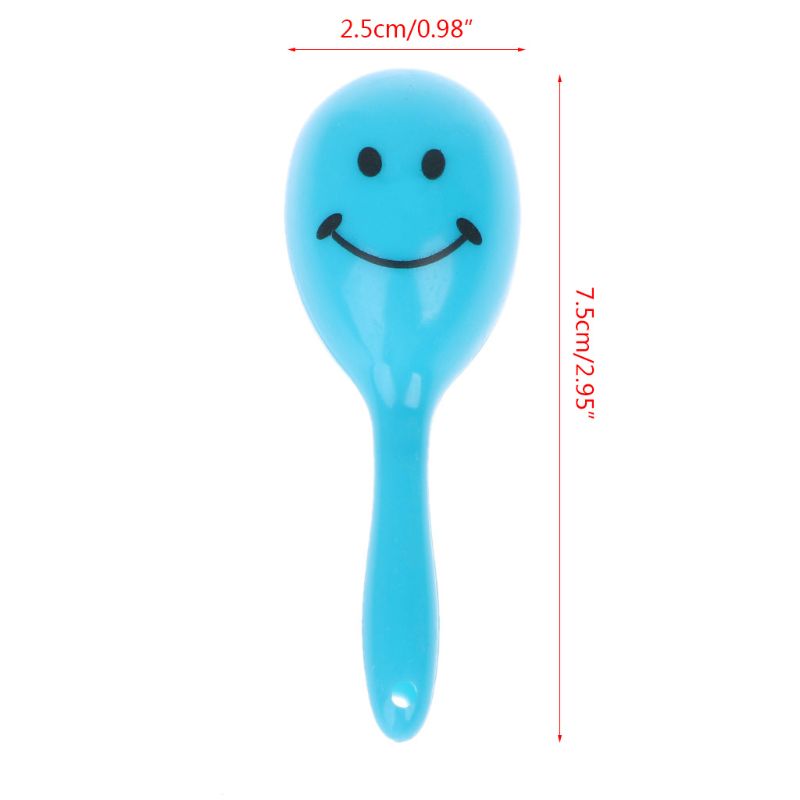 24pcs 3&quot; Smiling Face Neon Maracas Fiesta Party Supplies Party Favors Noisemaker Mexican Party Decorations 634F