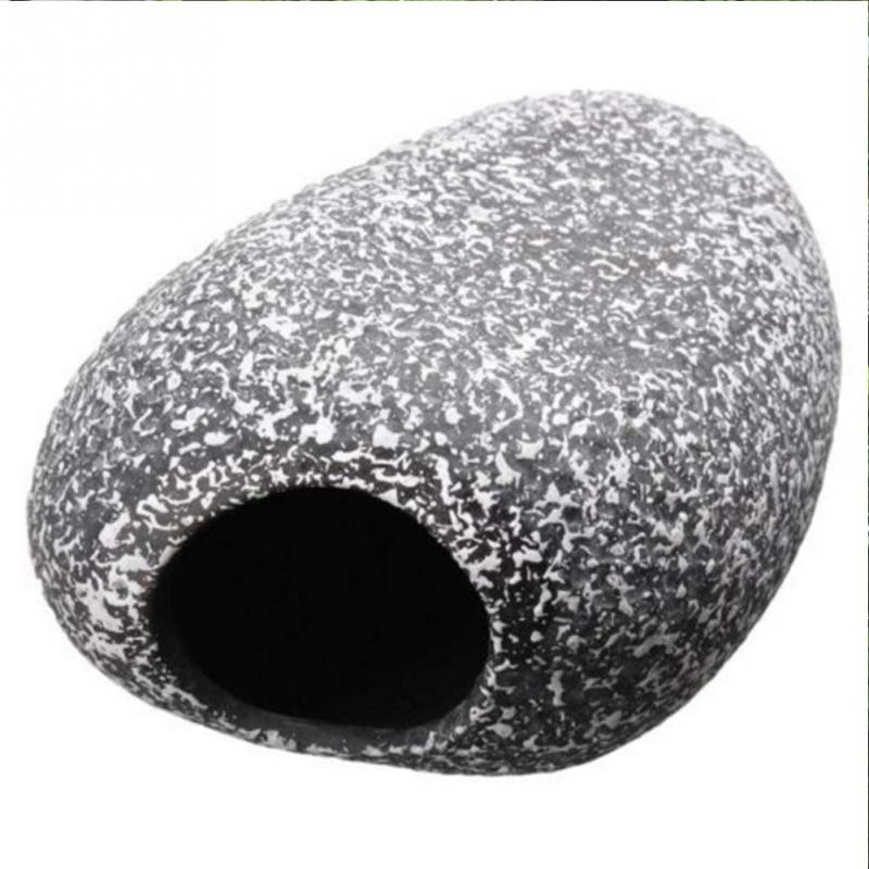 Aquarium keramische rots grot steen decoratie voor cichliden aquarium 1 pc aquarium stenen