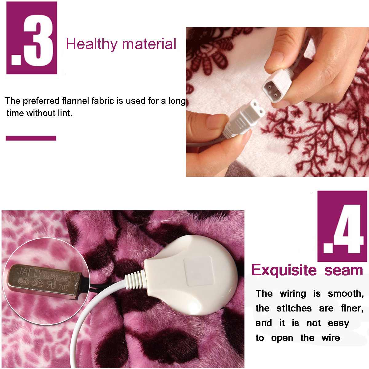 Electric Blanket Thicker Heater Body Warmer Heated Blanket Thermostat Electric Heating Blanket Electric Heating