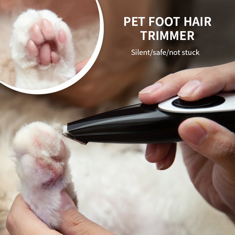 Pet Nail Hair Trimmer Grinder Cat&Dog Grooming Tool Electrical Shearing Cutter USB Rechargeable Dog Haircut Paw Shaver Clipper