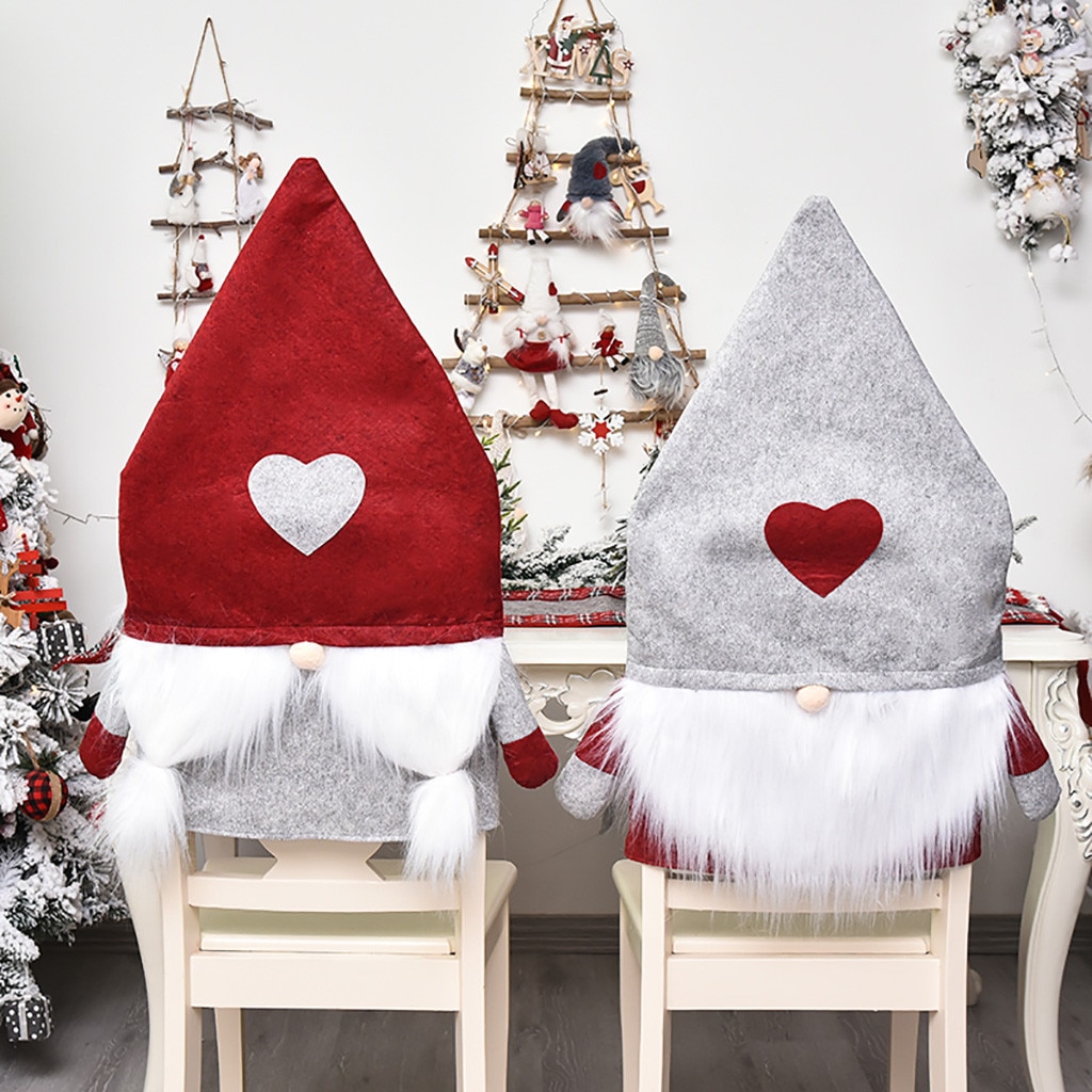 Kerst Kerstman Stoel Cover Thuis Eetkamerstoel Cover Kerst Meubels Home Decoratie Navidad Droshipping