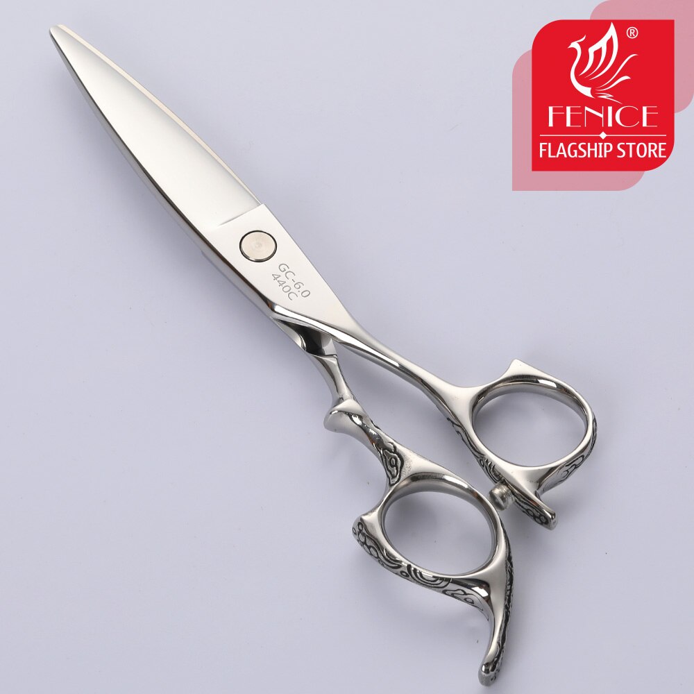 Fenice 6.0inch Hair Cutting Scissors Hair Japanese Double Edge Wide Blade Hair Shears