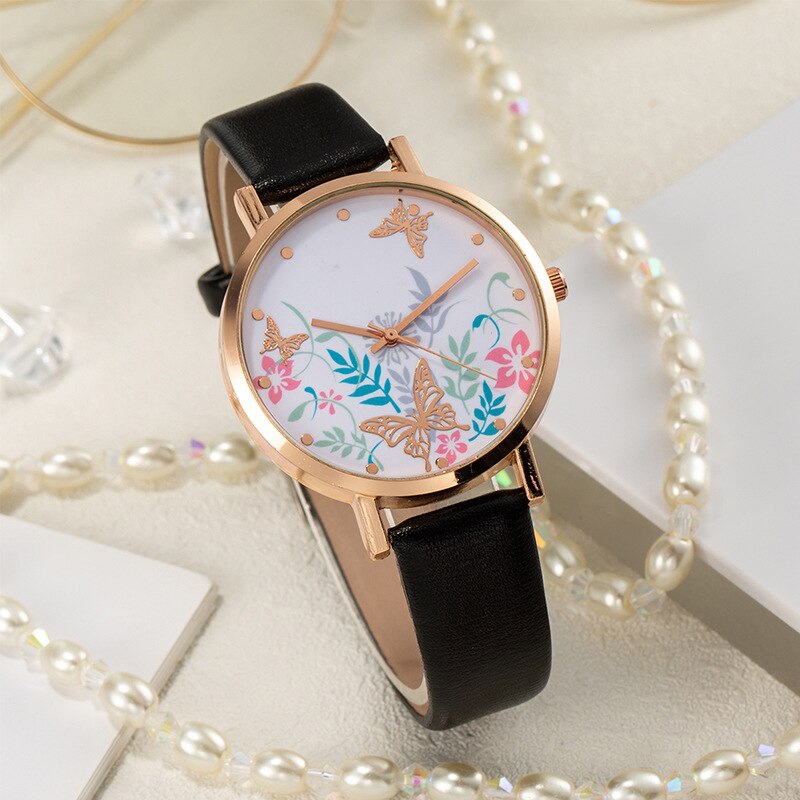 Reloj de mujer chapado en oro, reloj de Simple, reloj fino de cuarzo, ,
