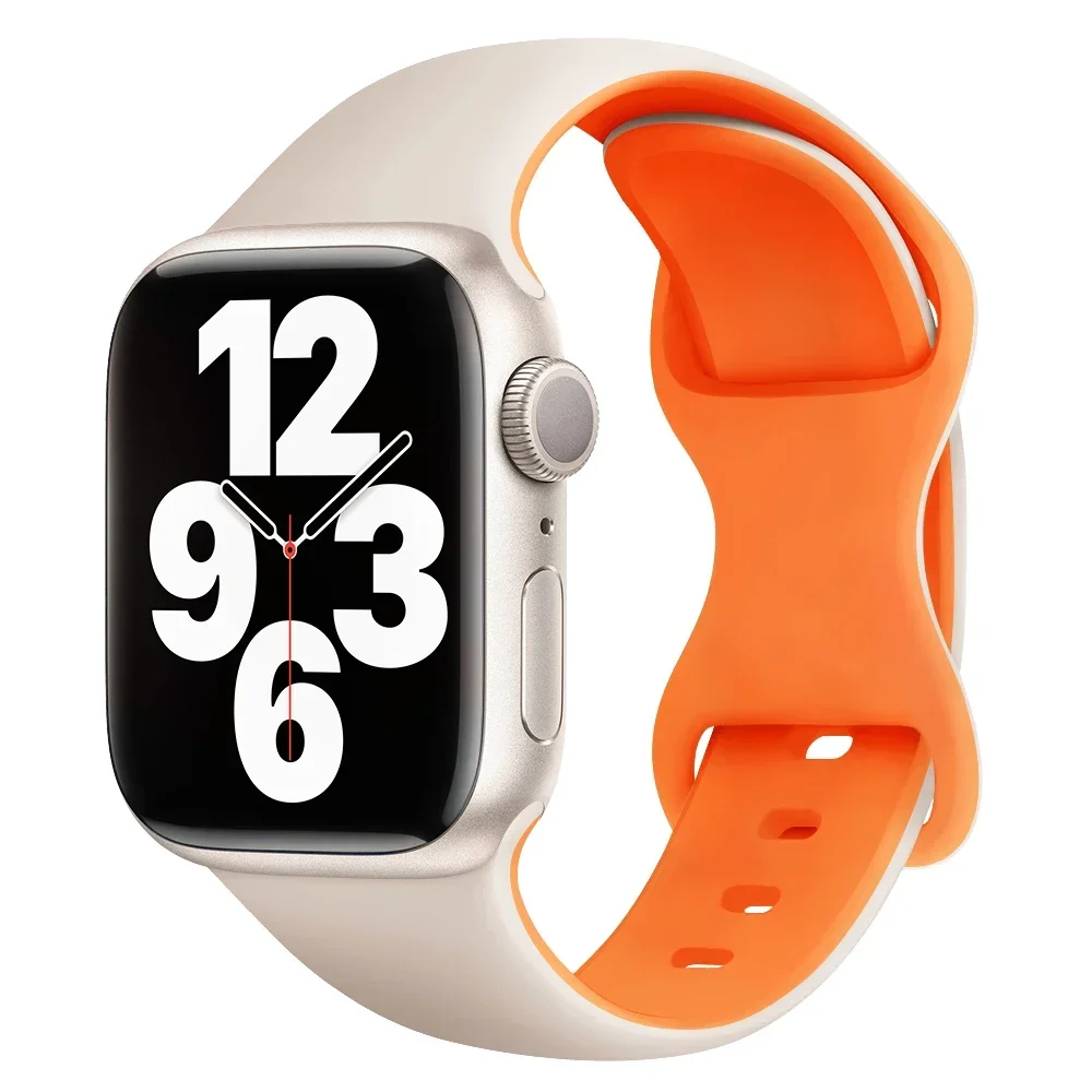 Silikonarmband för apple watch-band 44mm , 40mm ultra , 2 49mm 41mm, 45mm sportarmband, iwatch-serien 10 , 9 8/7 6 se, 5 , 4 42mm 46mm: Kolsvart / 16mm