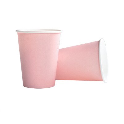 8PCS Party Pappbecher 12 Farbe Haushalt Kaffee Tasse Geschirr Home Decor Zubehör Hochzeit Decor Party: D