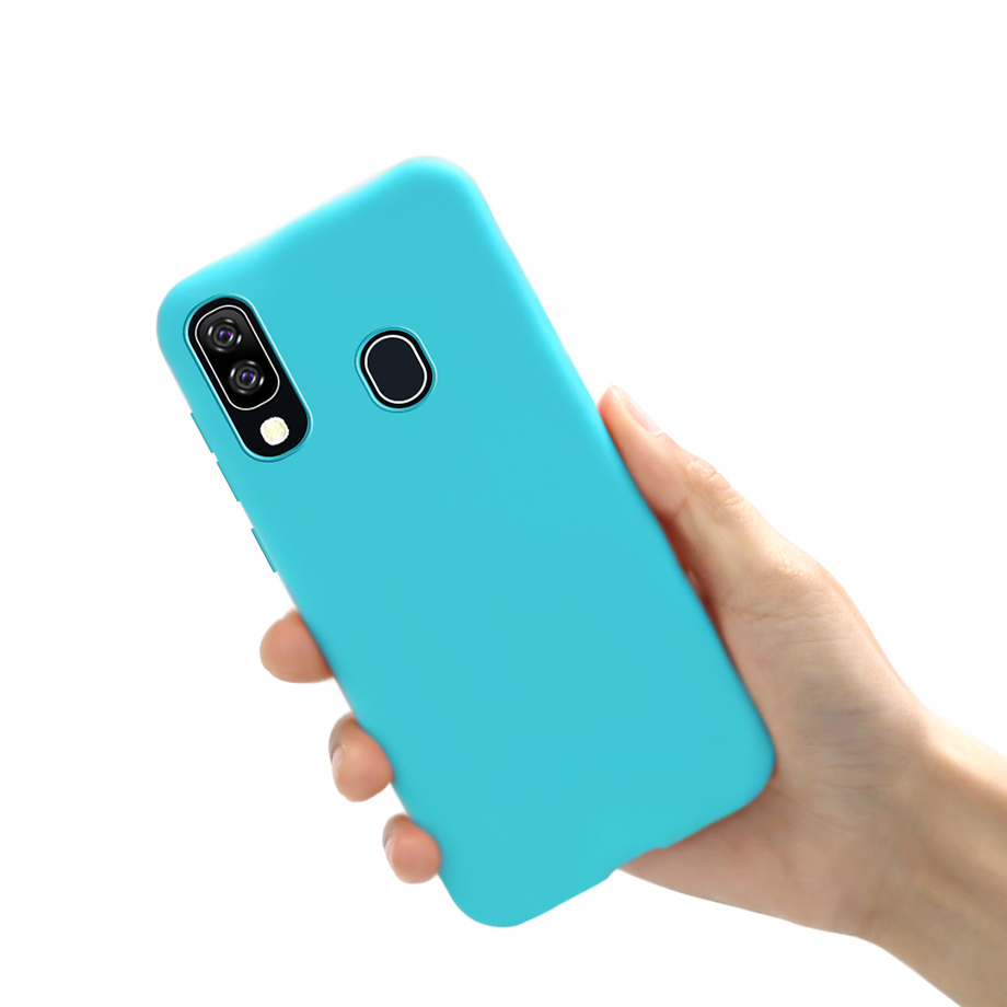 Case For Samsung Galaxy A20E Silicone back cover Soft Case For Samsung A20E A20 E A202 A 20 E 20E A202F Cover Fundas bumper: LIGHT BLUE