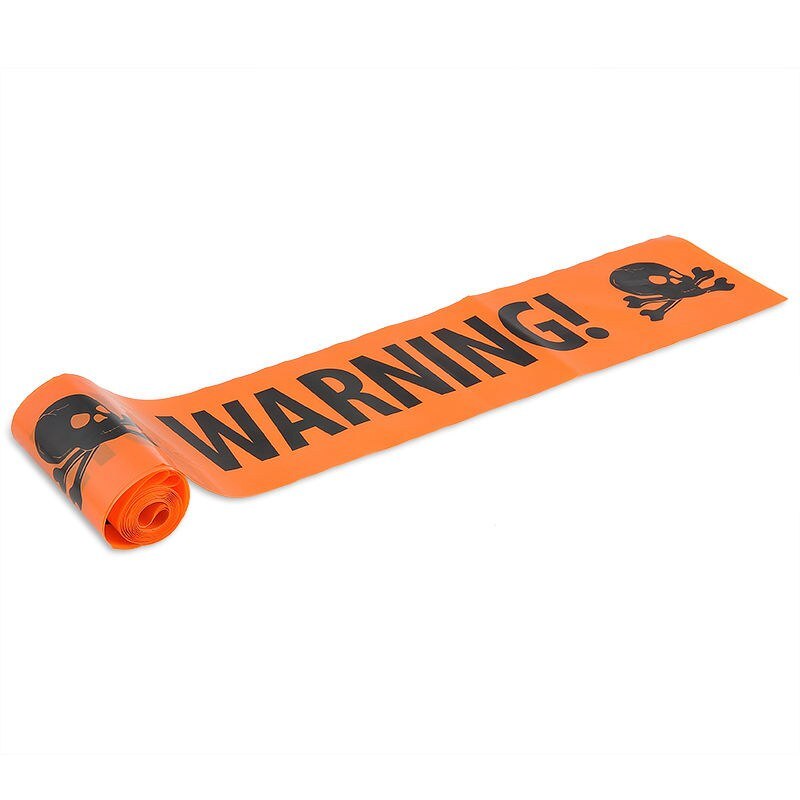 Halloweenfeest waarschuwingstape borden decoratie raamdecoratie plastic