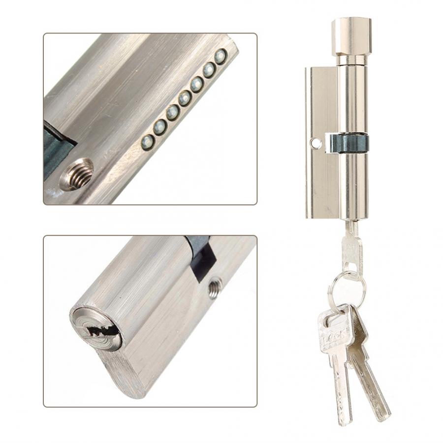 70mm Aluminium Alloy Security Home Door Lock Cylinder Anti-Snap Anti-Drill with 3 Keys Aluminium Door Lock Cylinder