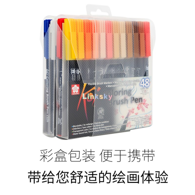 Sakura Koi Assorted Coloring Brush Pen Set,Jogo De... – Grandado