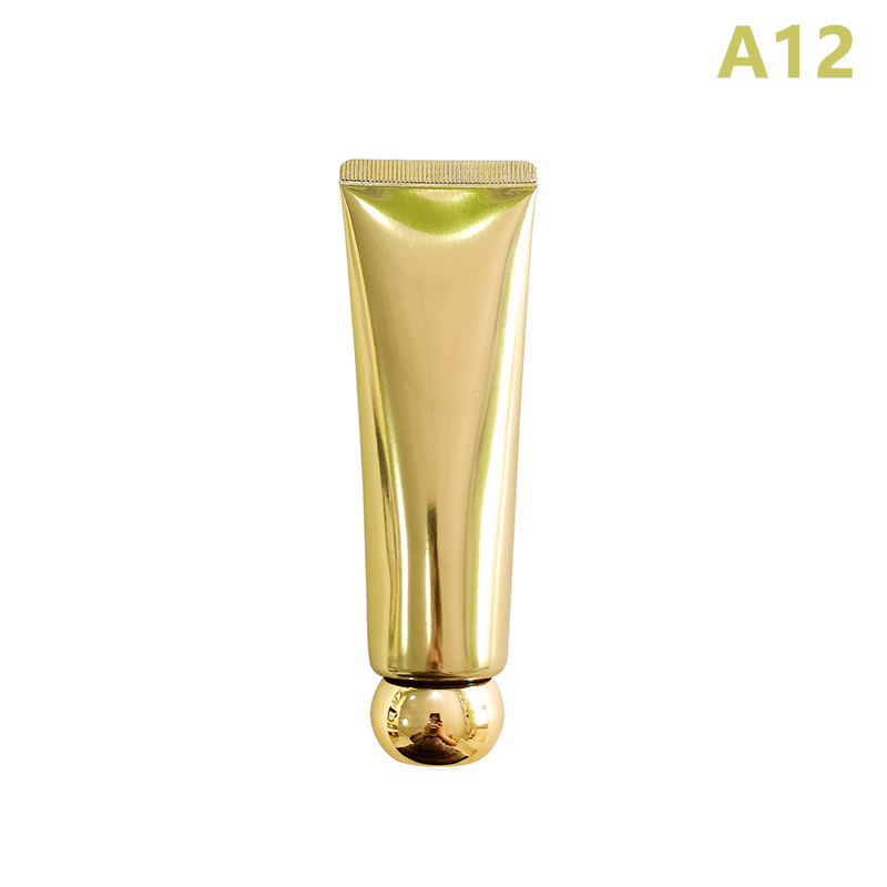 1Pcs Gold Silver Empty Refillable Plastic Soft Tubes Squeezable Bottle Cosmetic Container For Facial Cleaner Lotion Hand Cream: Chocolate