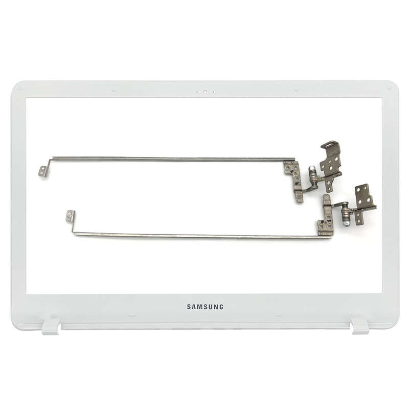 Nowy dla Samsung NP300E5K NP300E5M NP3500EM NP300E5L Laptop LCD tylna pokrywa/przednia ramka/zawiasy pokrywa/podparcie dłoni/dolna obudowa klawiatury: White B Hinges