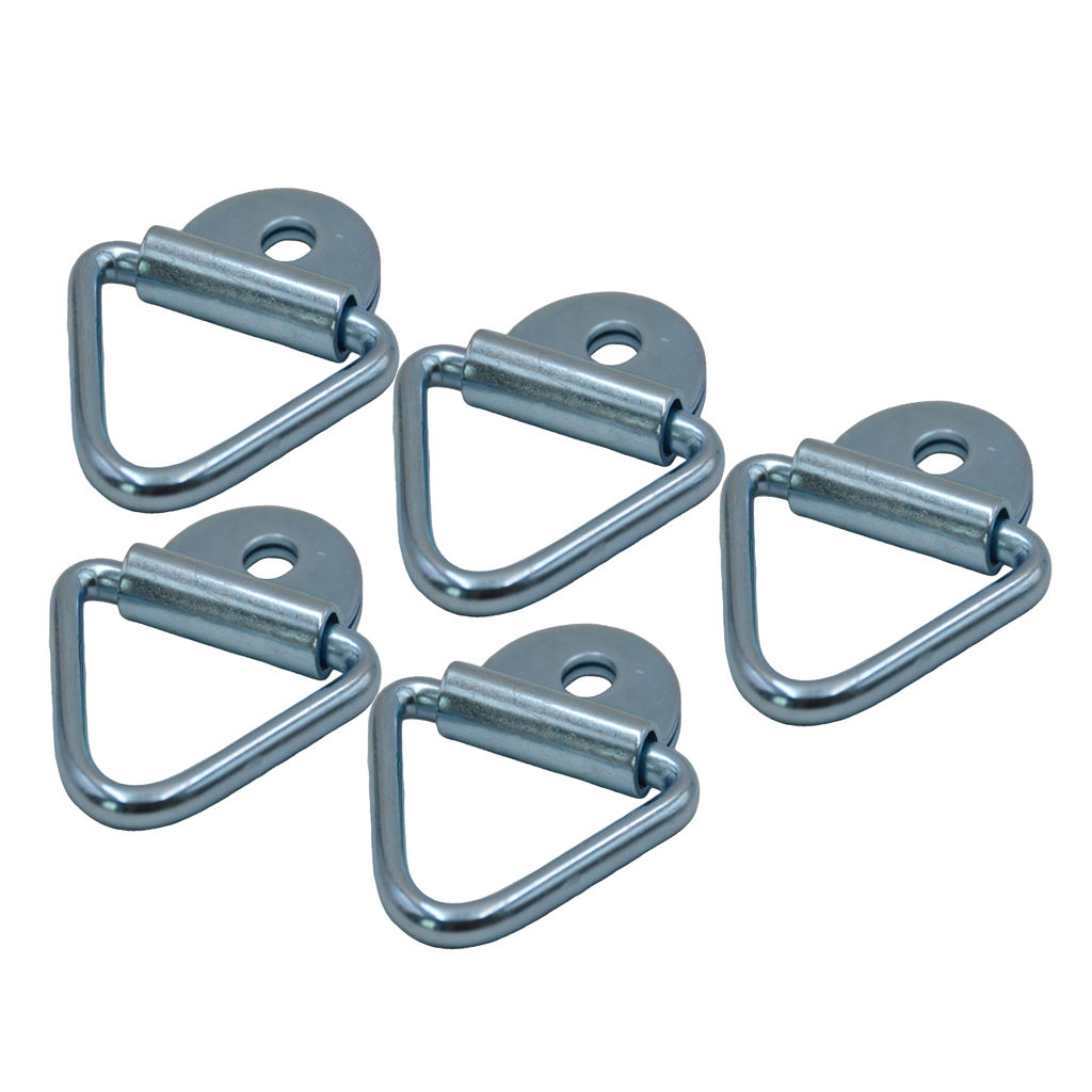 5x Tie-Down Anchors Bolt-On Cargo Tie Down Flush Mount Rings Eye for Truck Boat