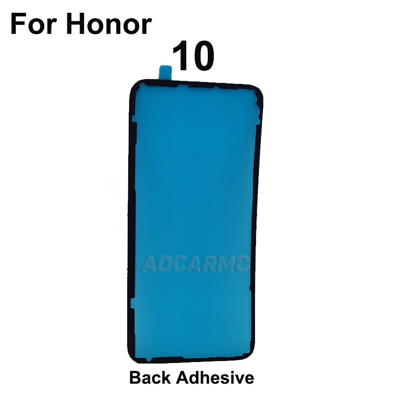 Aocarmo cámara trasera sombreado almohadilla de esponja y Marco trasero cubierta de batería adhesivo puerta trasera pegatina cinta de pegamento para Huawei Honor 10