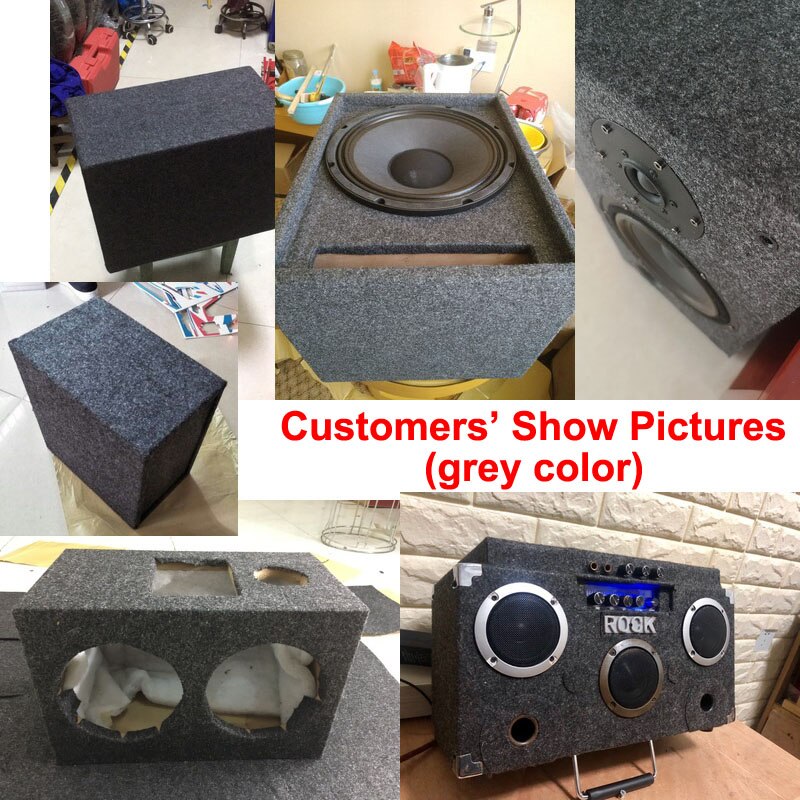 1 x 0.5 meter højttaler selvklæbende filt stof subwoofer strip patch lydabsorption anti-seismisk dekorativ ktv stage 2.5mm thk.