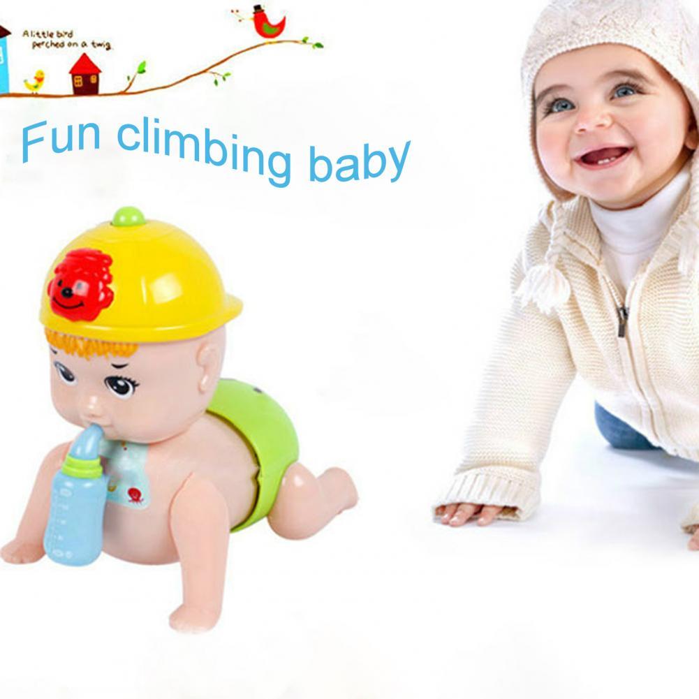 Crawling Toy with Feeding Bottle Intelligence Development Non-toxic Crawling Baby Doll Puzzle Toy for Toddlers Early Education T