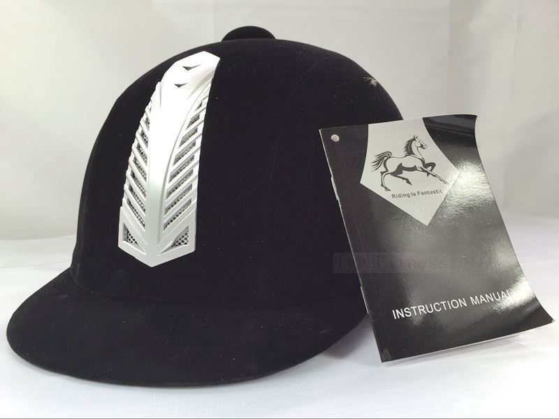 Equestrian Horse Riding Safety Helmet Breathable Durable Unisex Half Cover flocking ABS Polyfoam CE Aproved