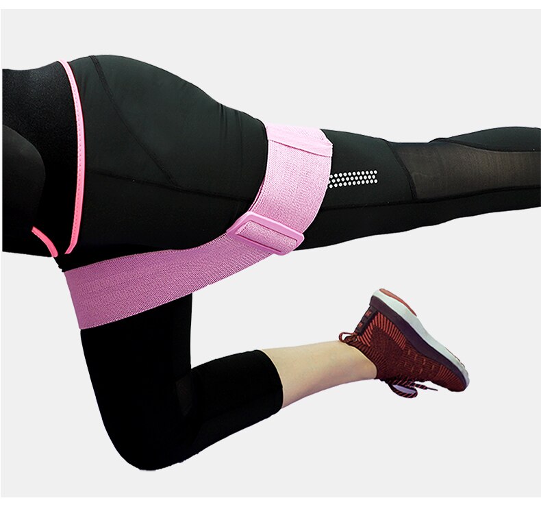 Cotton Tension Belt Latex Anti-skid Can Adjustable Yoga Hip Ring Squat Resistance Belt Warping Buttocks Pulling
