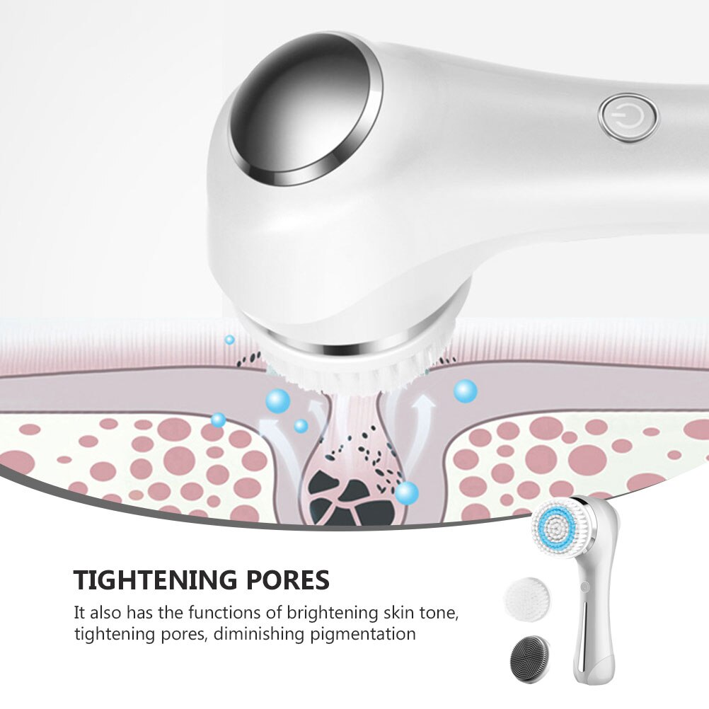 Practical Face Washing Cleaner Electric Facial Cleanser Face Scrub Brush