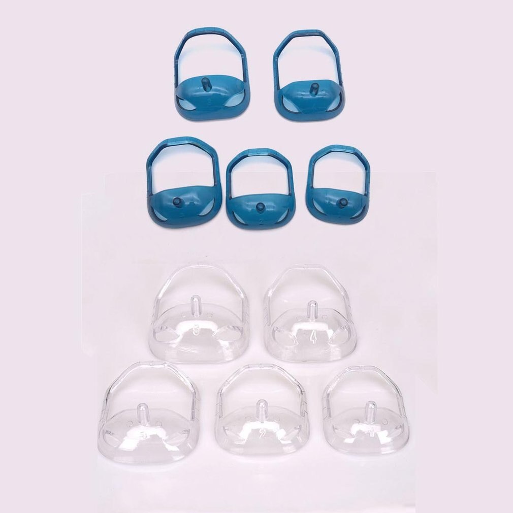 Transparent Beard Styler Beard Shape Ruler Goatee Beard Shaper Outline 5Pcs/Set