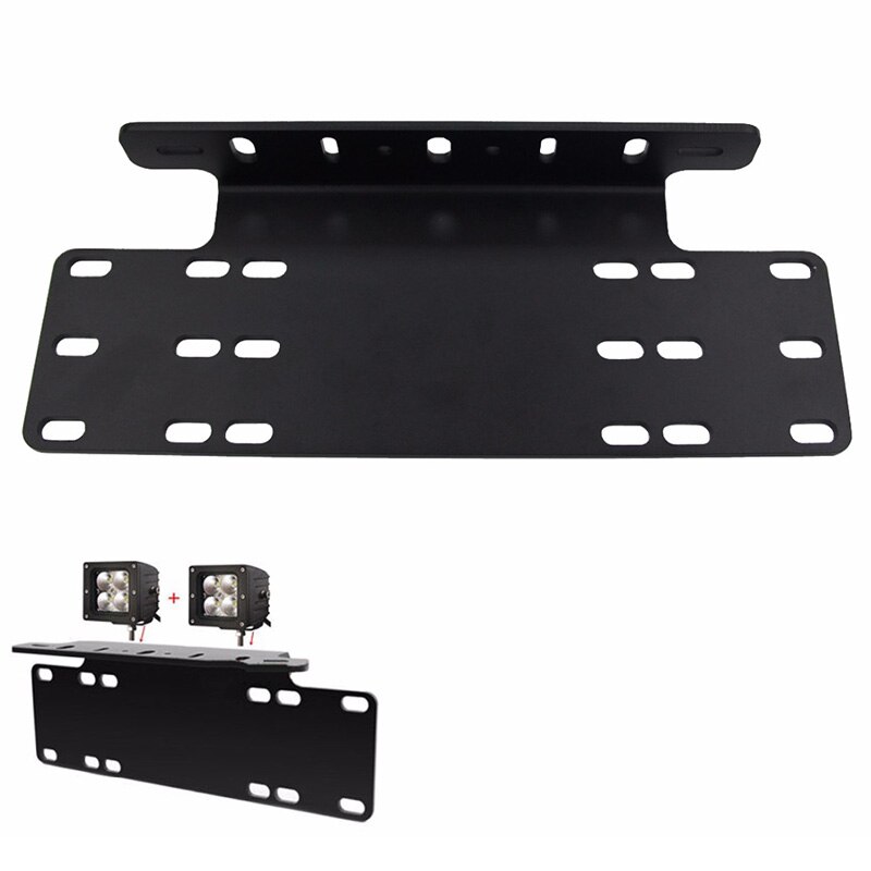 1 Uds. Soporte Universal de matrícula de parachoques delantero para coche soporte de soporte barra de luz para todoterreno trabajo día camión ligero