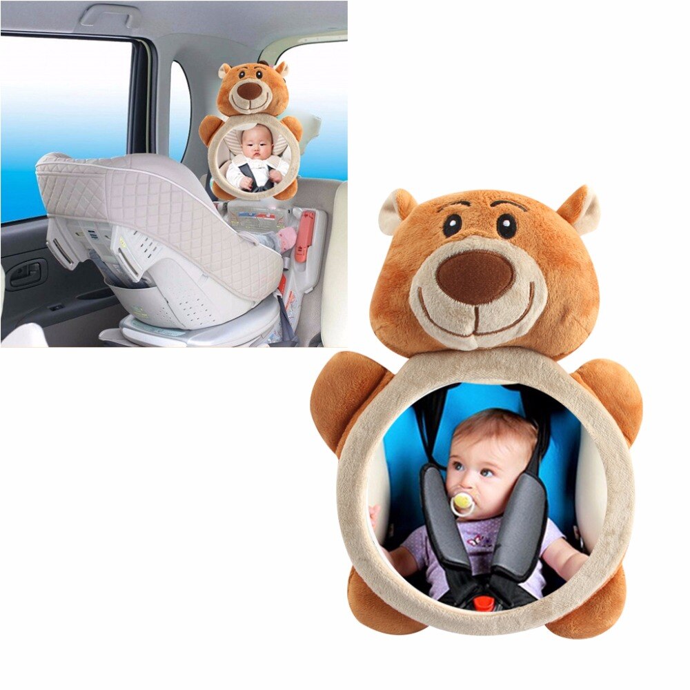 Baby bagudvendte spejle sikkerhed bil bagsæde baby let visnings spejl justerbar nyttig sød spædbarn skærm til børn lille barn