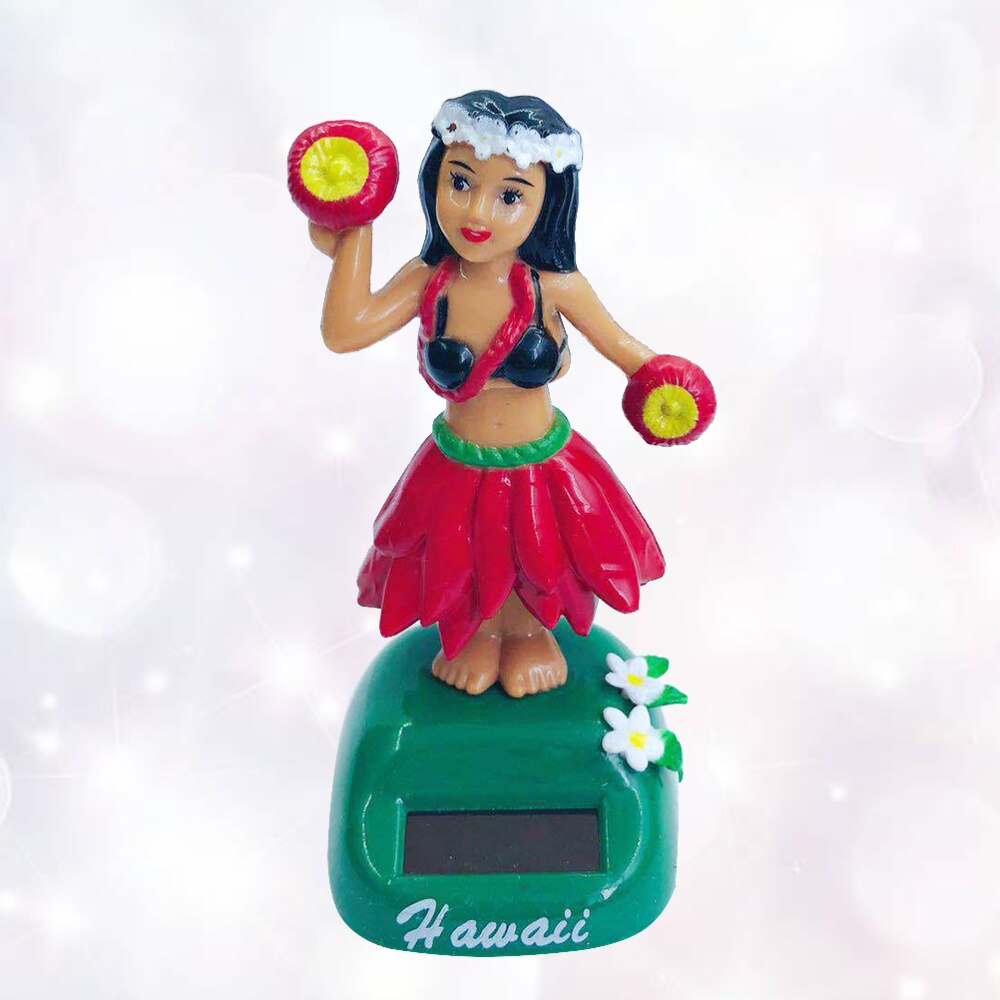 Hula Girl – poupée solaire hawaïenne pour filles, ornements de voiture créatifs, de dessin animé