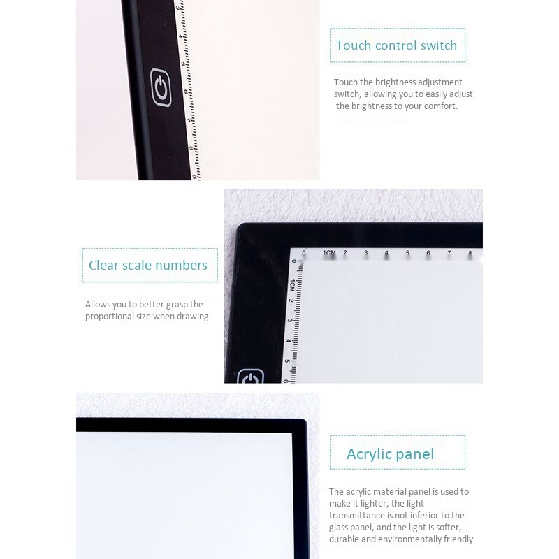 A4 Led Kopie Boord Tekening Digitale Ie Tablet Type C Led Tekening Tablet Elektronische Art Schilderen Met Traploos Dimmen