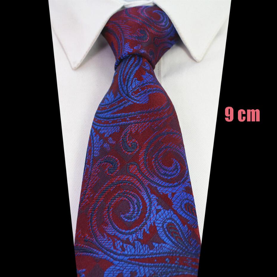 RBOCOTT Extended 9cm Tie Extra Long Size 160cm Mens Brown Paisley Blue Floral Necktie Red Plaid Silk Neck Tie Wedding Business: 32