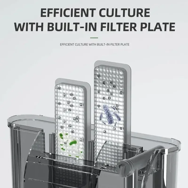Filtro colgante externo para acuario, cascada de oxigenación, Mini caja de filtro, removedor de aceite, suministros de sistema de circulación de agua