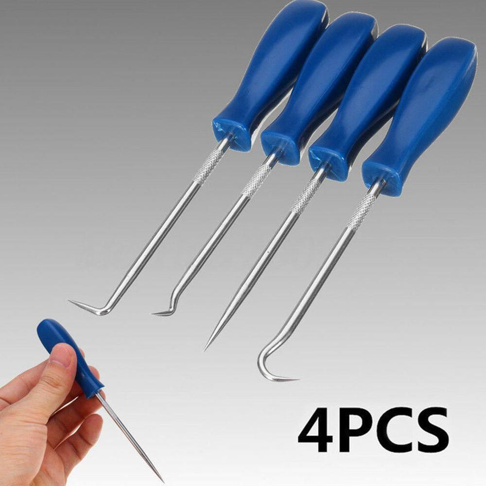 4pcs Auto Car Pick and Hook Set O Ring Oil Seal Gasket Craft Hand Tool Set Car Tool Remover Puller Remover H6H0