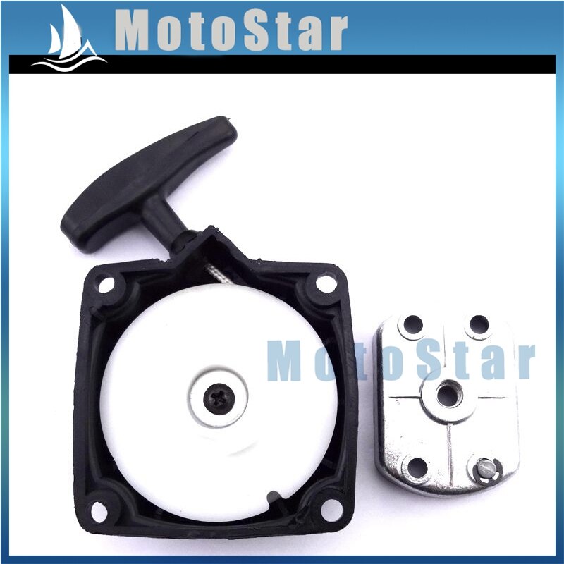 Pull Start Repeteerstarter + Claw Pawl Cog Voor 2 Takt 33cc 36cc 43cc 49cc Motor Benzine Gas Goped Stand up Scooter Gsmoon