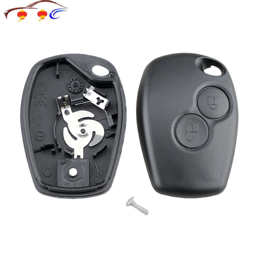 2022 Autosleutel Geval Zonder Blade 2 Knoppen Autosleutel Shell Afstandsbediening Fob Cover Case Voor Renault Dacia Modus clio 3 Twingo Kangoo 2