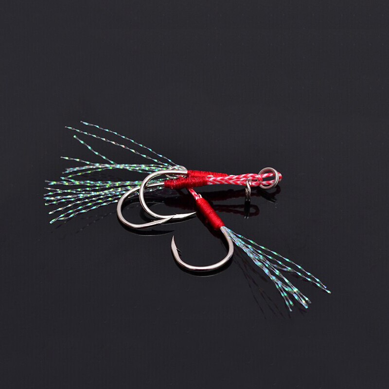 10pcs/pack 10# to 20# Origin jigging assist hook overweight boat jigging bait fishing roped thread jig hook fishing tackle