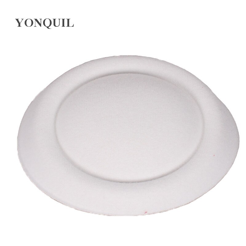 Mini tocados de de boda, sombreros con purpurina, accesorios para el cabello, para novia, 5,2 "(13 CM), 13 colores, 24 unidades/lote: Blanco