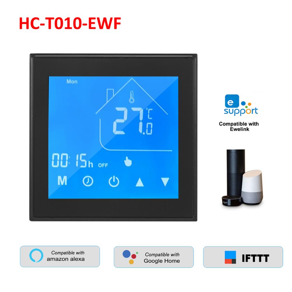 WiFi Smart Thermostat LCD Display Temperature Controller for Week Programmable Heating Ewelink APP Control for Alexa Google Home