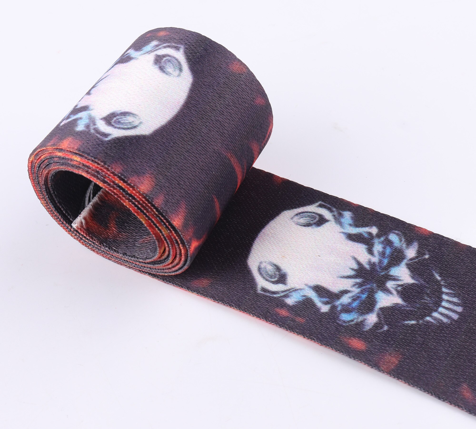 Bløde bånd stropper 3 yards 50mm farverige stribe nylon bånd snor til bagage / totes bælterem håndtaske rem hundehalsbånd: E