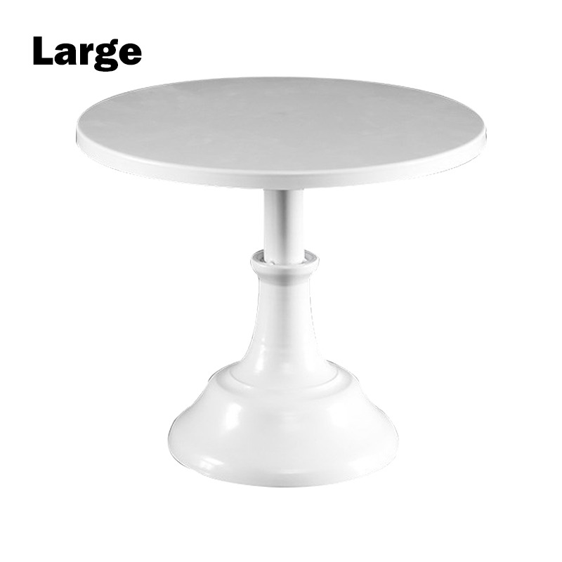 Home party display stand wedding decoration wrought iron birthday tray dessert fudge desktop afternoon tea cake stand: white L