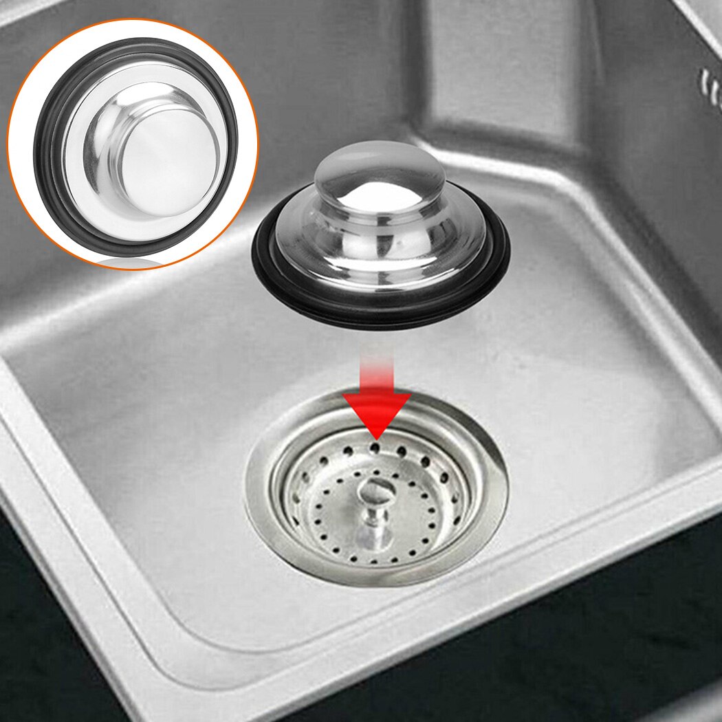 Stainless Steel + Rubber Garbage Disposal Stopper Grandado