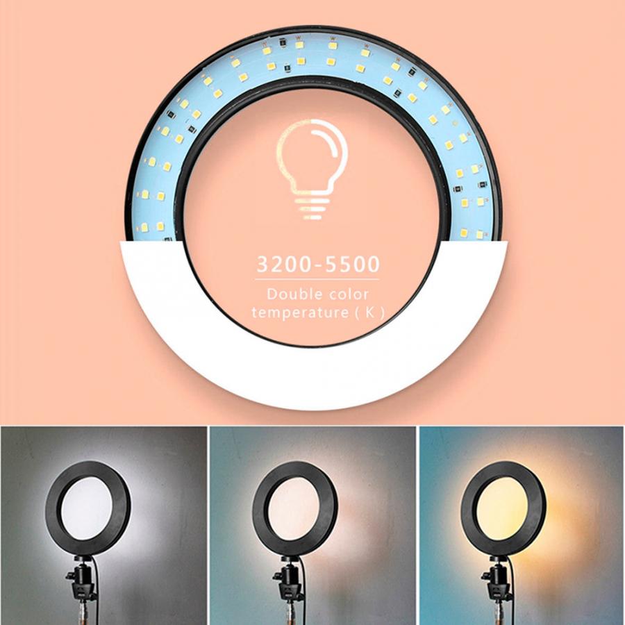 8 Inch Fotografie Dimbare Led Video Live Studio Camera Ring Licht Foto Telefoon Video Licht
