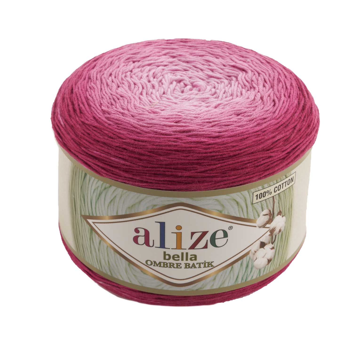 % 100 Katoen 1 Pack ( 2 Ballen) Alize Bella Ombre Batik Hand Breien Garen (1 Bal: 250 Gram 900 Meter) Haak Tool Kit: 7405