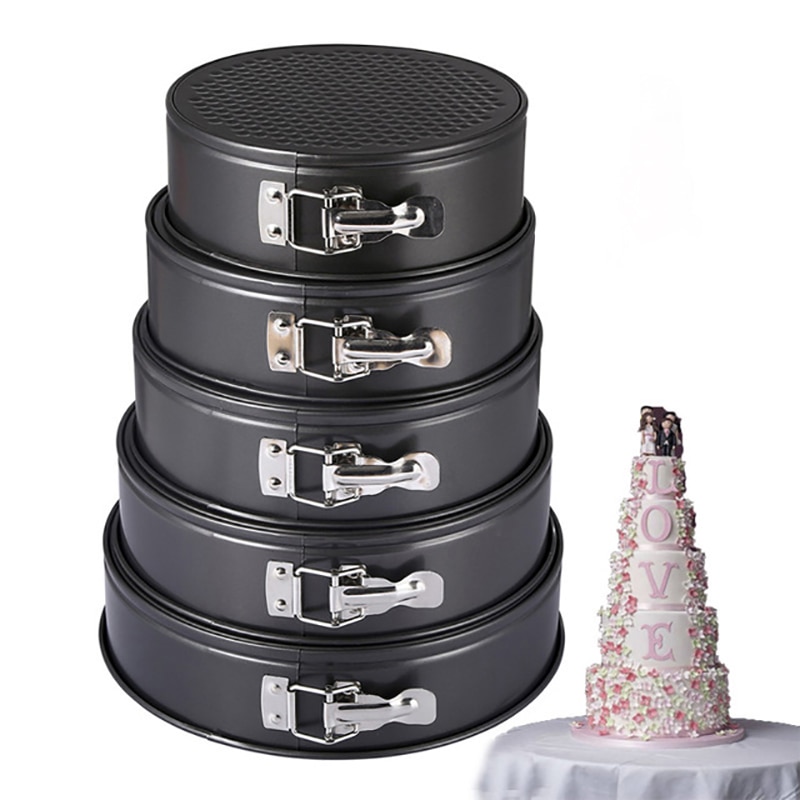 Metalen Cake Bakken Pan Ronde Vorm Bakvorm Verwijderbare Bodem Bakvorm Lade Taart Decoratie Tool Keuken Accessoires