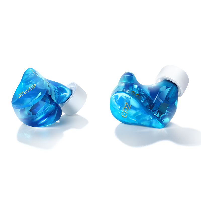 AK EPZ K1 High Resolution BA DD Hybrid 9.2mm Driver In Ear Earphone IEM HIFI DJ Monitor Running Sport Earphone Earplug Headset: Blue